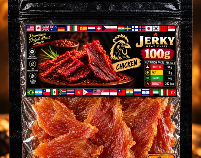 Chicken jerky pack